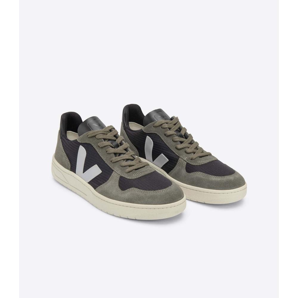 Veja V-10 RIPSTOP Tenisky Panske Black/Grey | SK 325MQZ